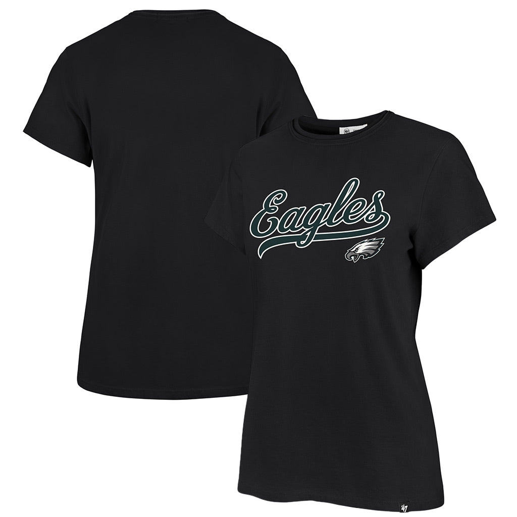 NFL Philadelphia Eagles Women's '47 Tail Sweep Frankie T-Shirt - Black