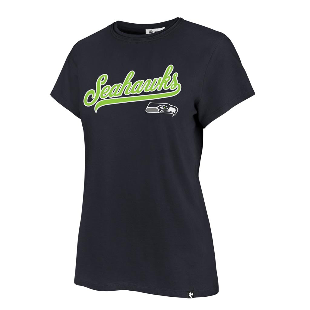 NFL Seattle Seahawks Women's '47 Tail Sweep Frankie T-Shirt - Navy