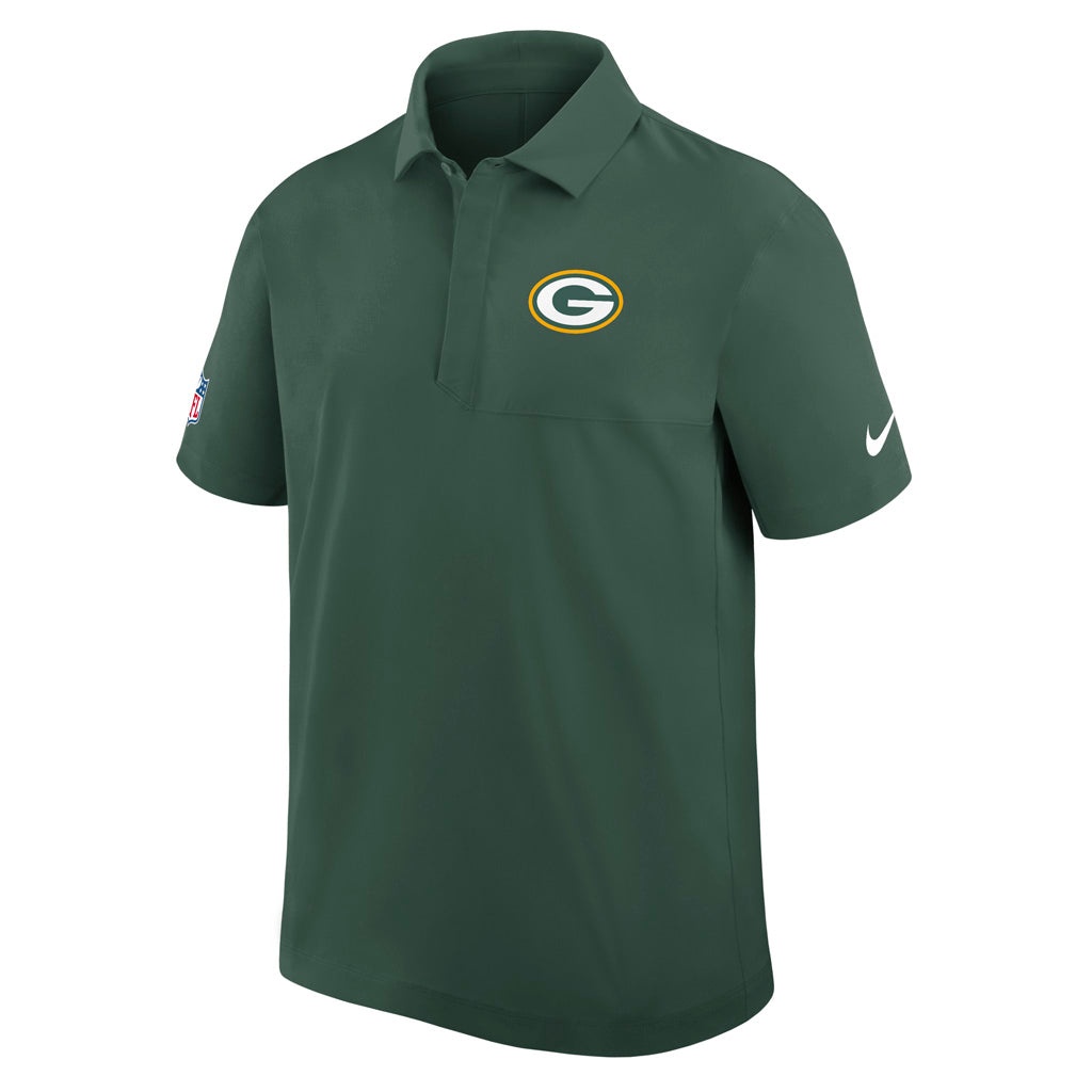 NFL Green Bay Packers Nike 2025 Dri-Fit Sideline Woven Polo - Green