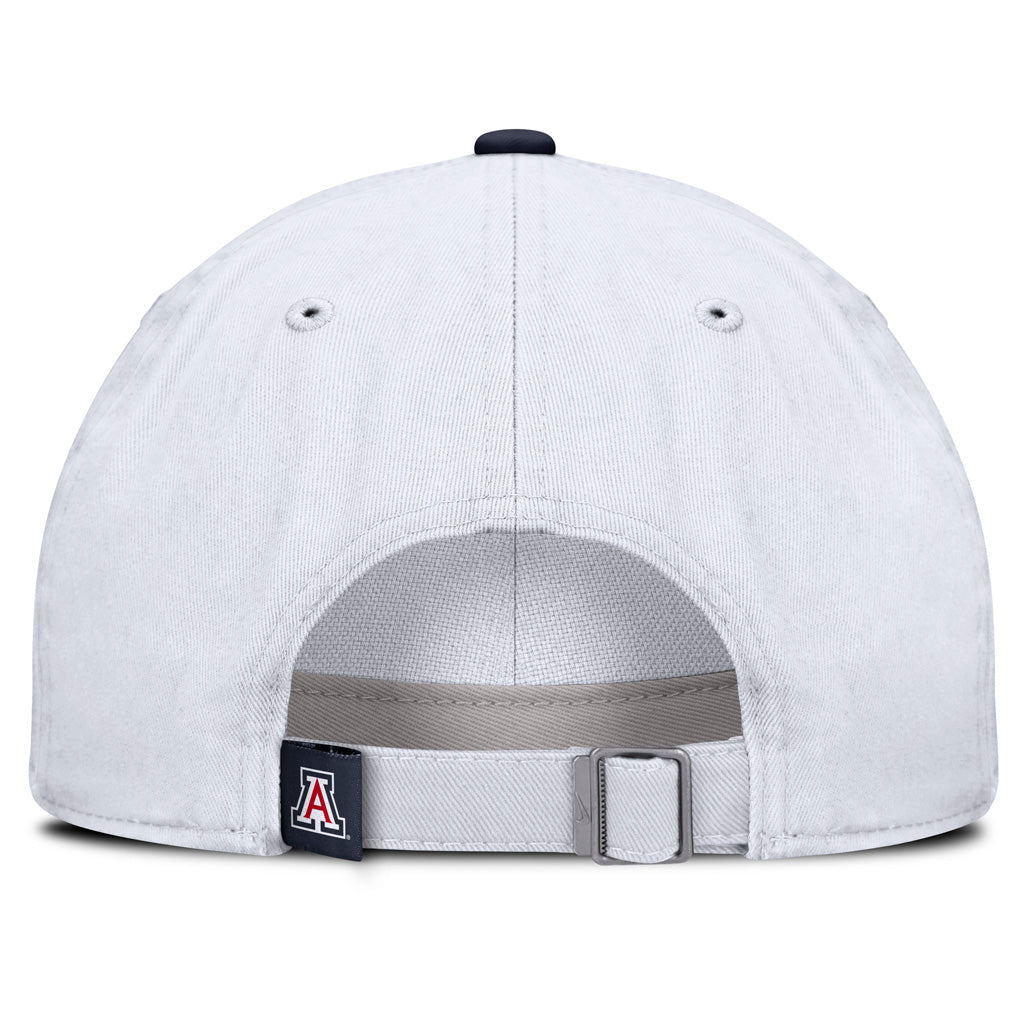 NCAA Arizona Wildcats Nike Logo Script Slouch Adjustable - White