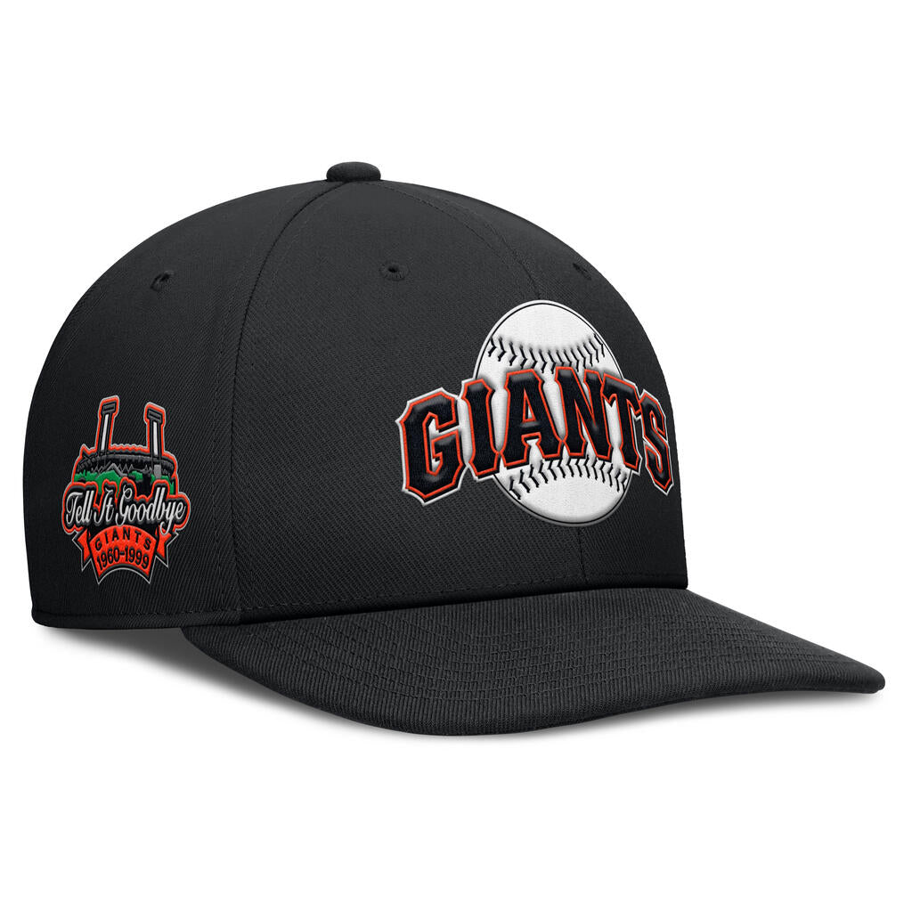 MLB San Francisco Giants Nike Coopertsown Dri-Fit Snapback Hat - Black