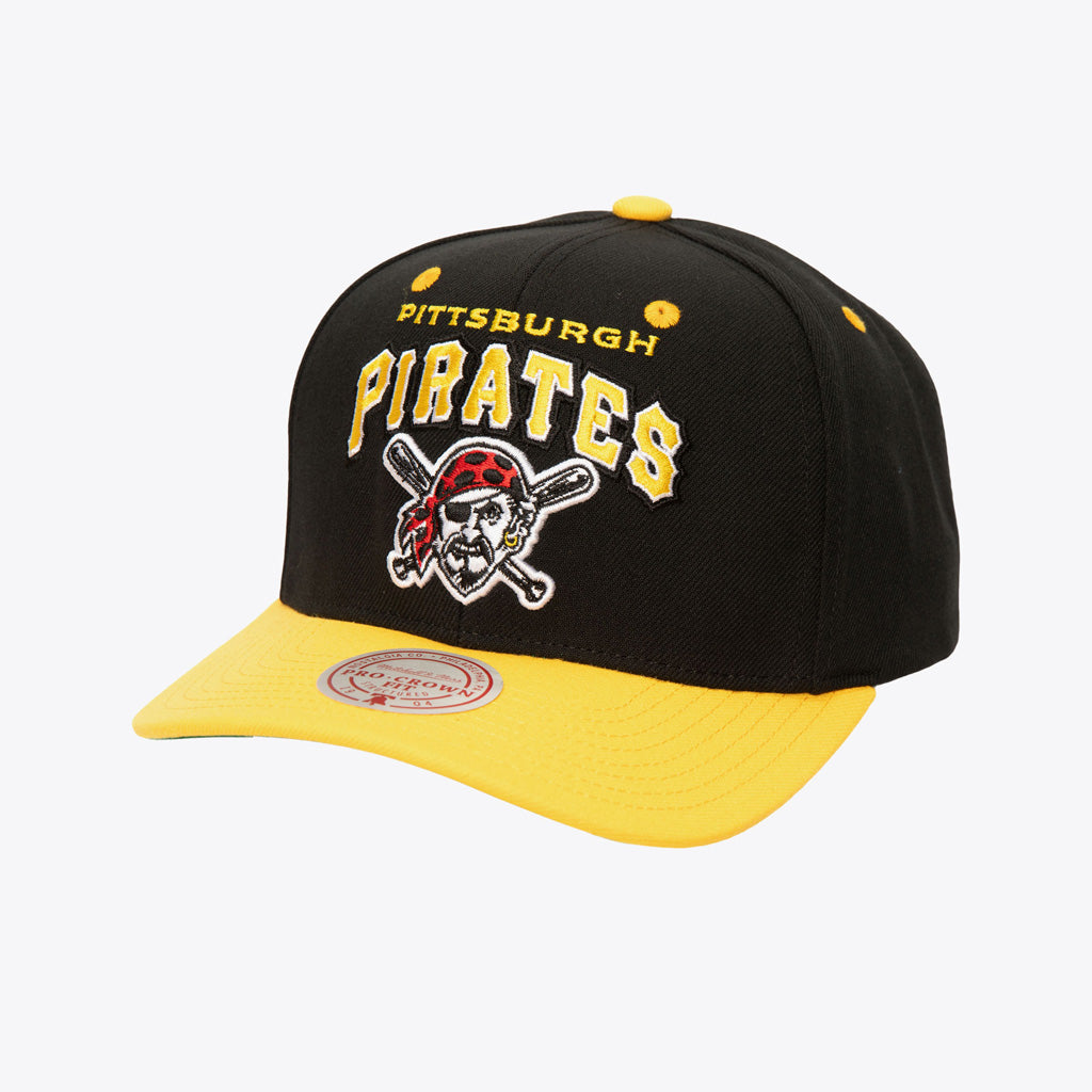 MLB Pittsburgh Pirates Mitchell &amp; Ness Cooperstown All In 2.0 Pro Snapback Hat - Black