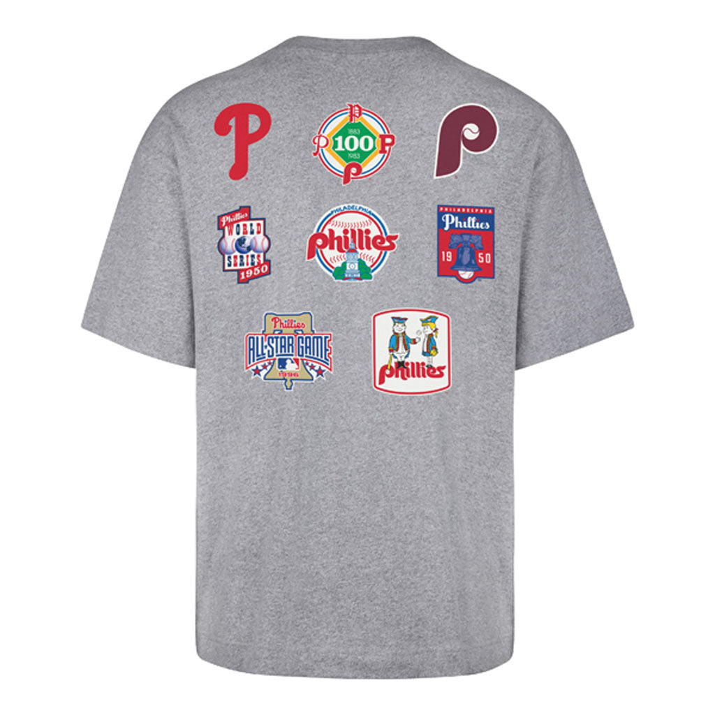 MLB Philadelphia Phillies '47 History Lock Foundation T-Shirt - Gray