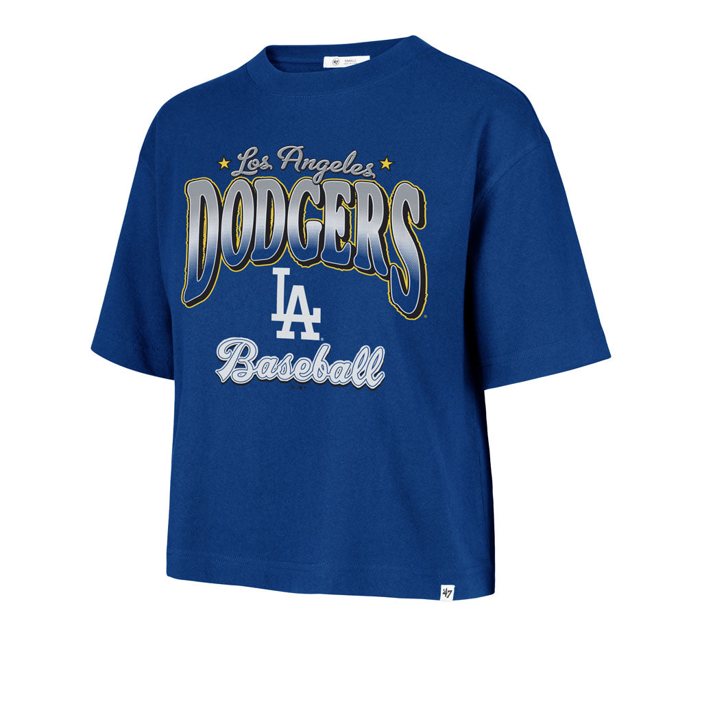 MLB Los Angeles Dodgers Women's '47 Vibe Check Reed City T-Shirt - Blue