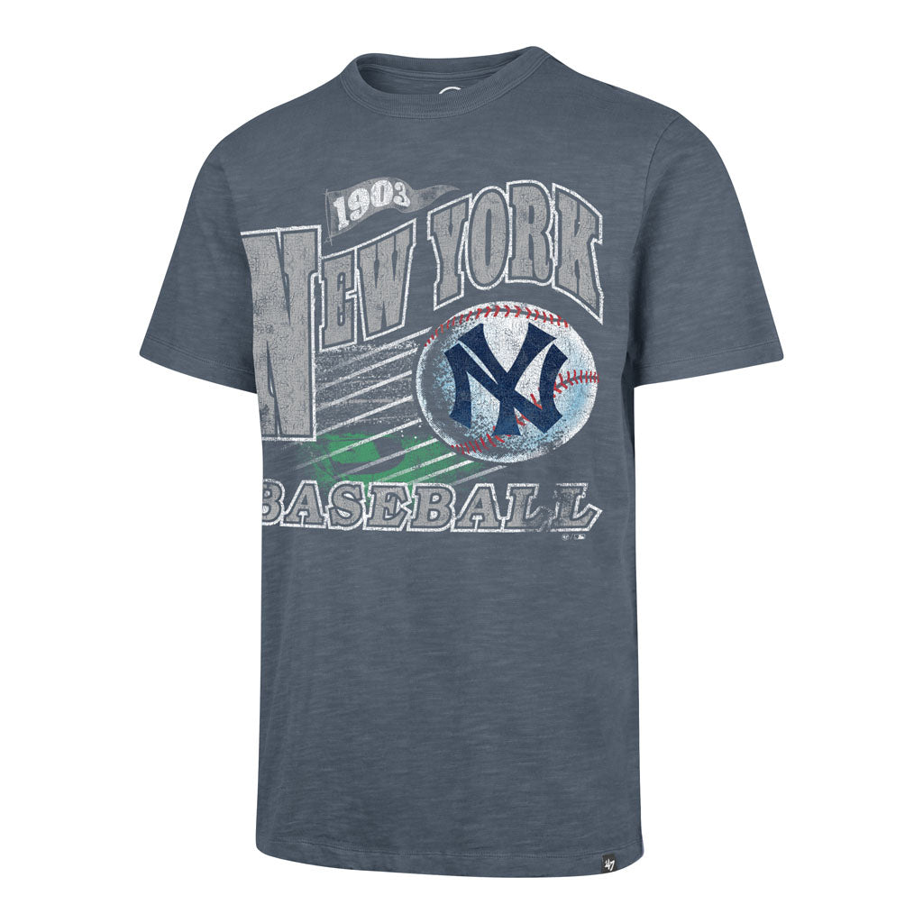 MLB New York Yankees '47 Game Worn Heavy Slub T-Shirt - Navy