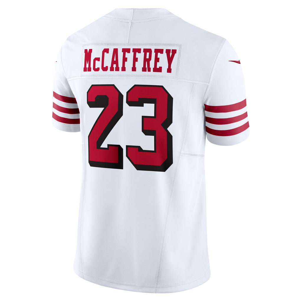 NFL San Francisco 49ers Christian McCaffrey Nike Color Rush Vapor F.U.S.E. Limited Jersey - White