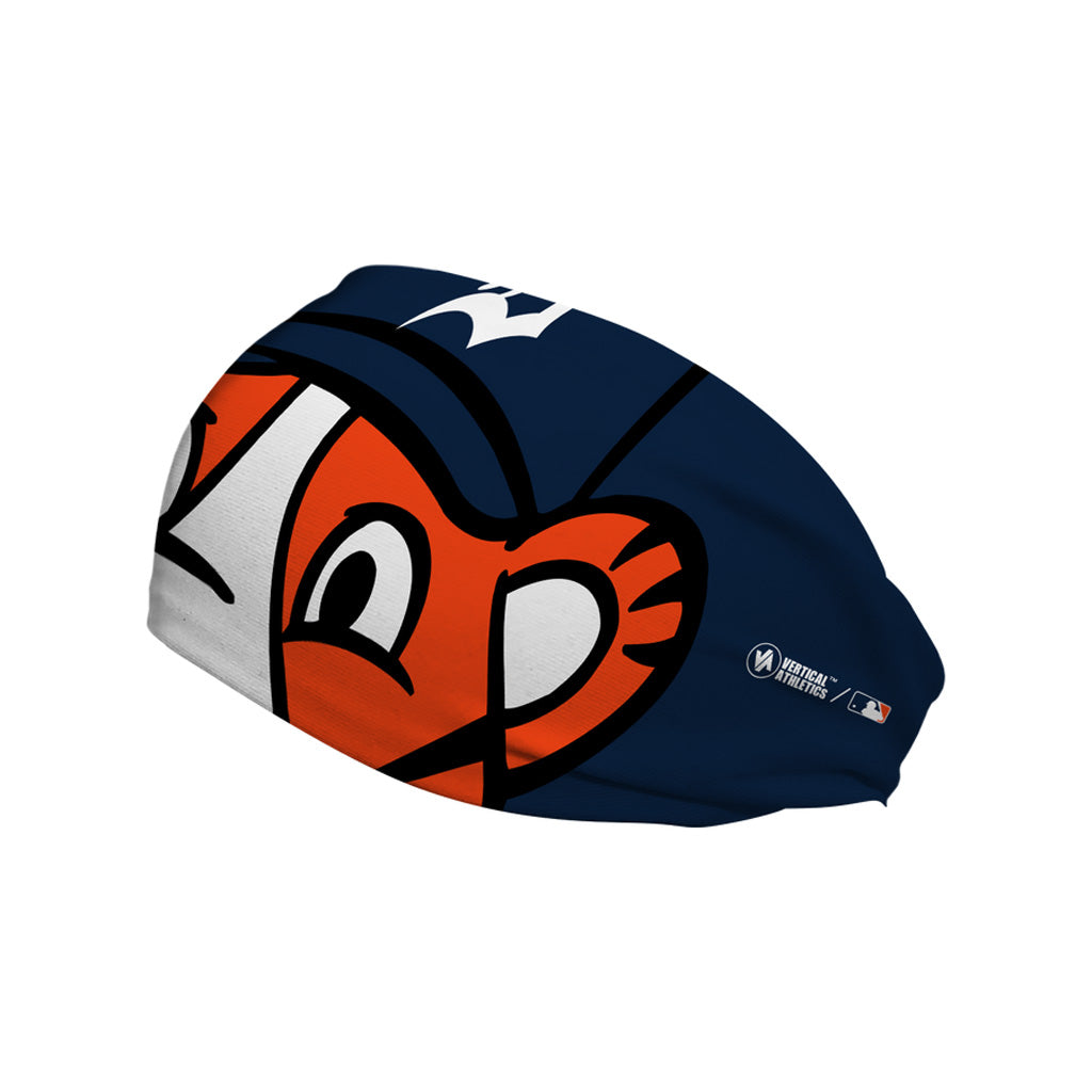 MLB Detroit Tigers Vertical Athletics Mascot Stare Headband - Navy