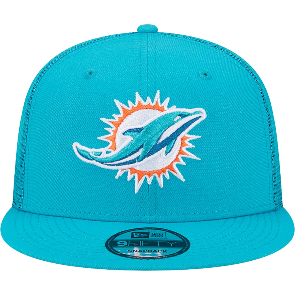 NFL Miami Dolphins New Era 9FIFTY Snapback Trucker Hat - Teal