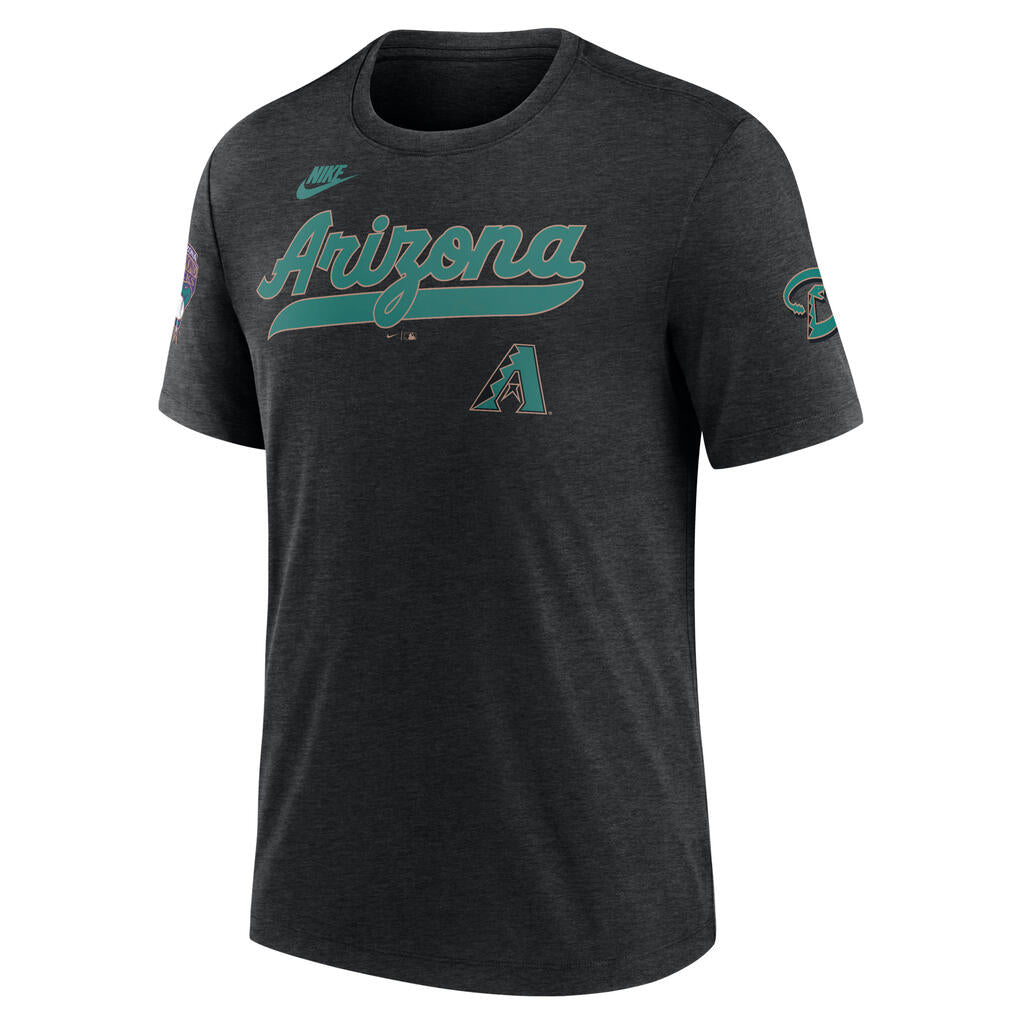 MLB Arizona Diamondbacks Nike Cooperstown Eras Tri-Blend T-Shirt - Black