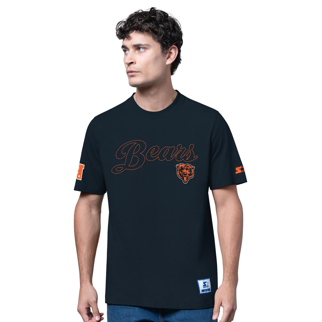 NFL Chicago Bears Starter End Line Slub T-Shirt - Navy