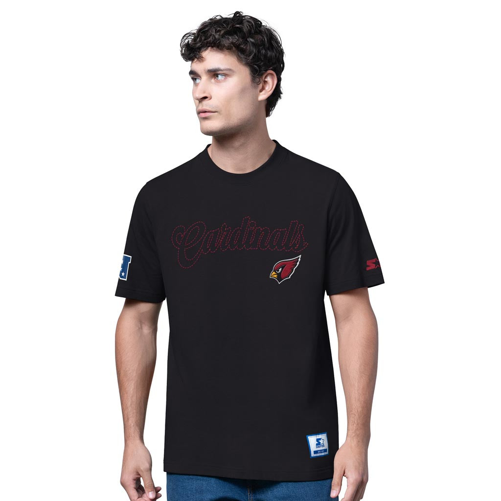 NFL Arizona Cardinals Starter End Line Slub T-Shirt - Black