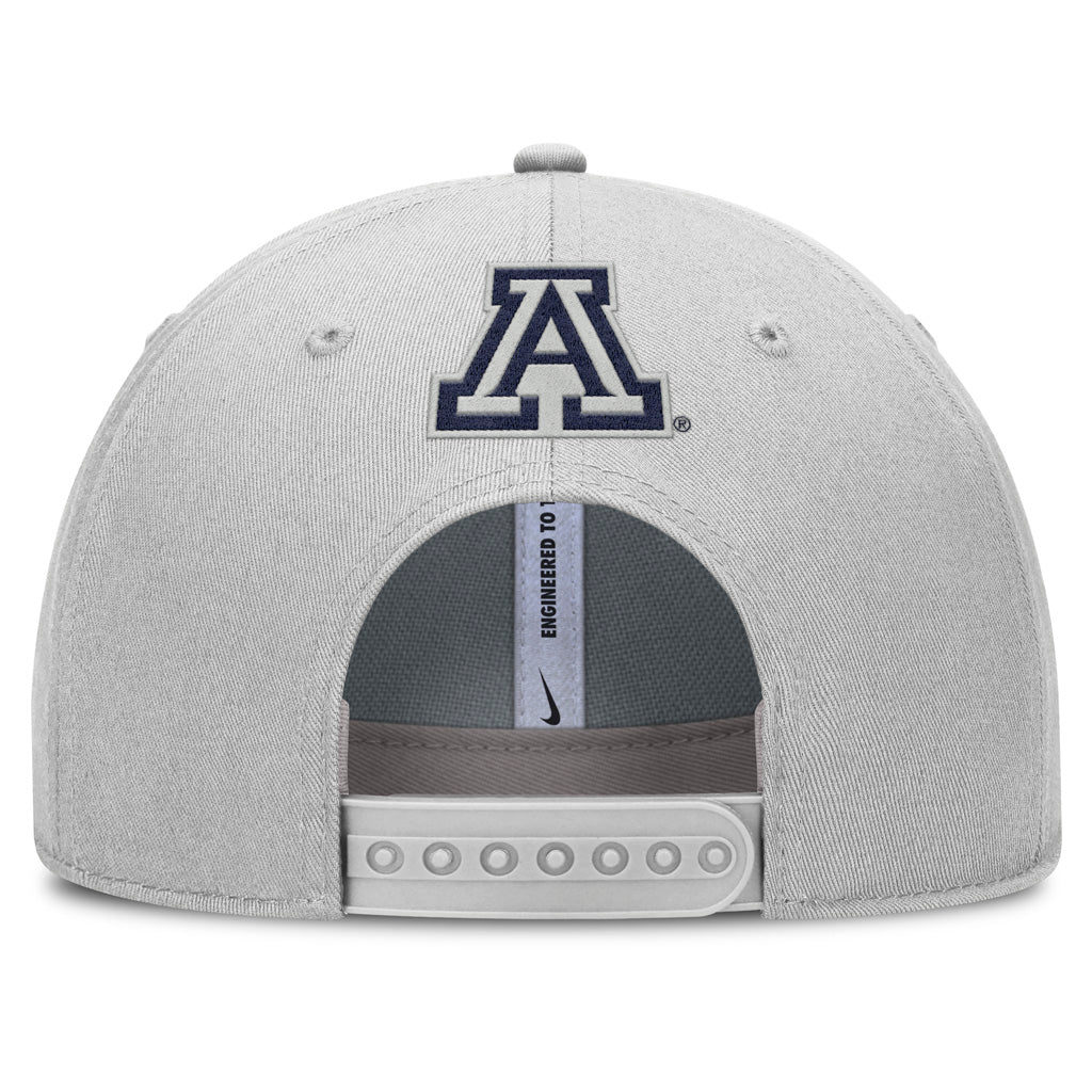 NCAA Arizona Wildcats Nike ZONA Script Structured Snapback - Gray