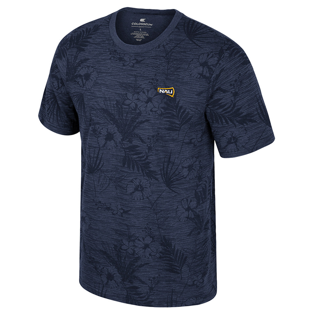 NCAA Northern Arizona Lumberjacks Colosseum Groves Printed T-Shirt - Navy
