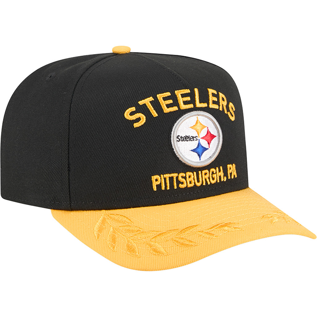 NFL Pittsburgh Steelers New Era 2025 Draft 9FIFTY A-Frame Hat - Black