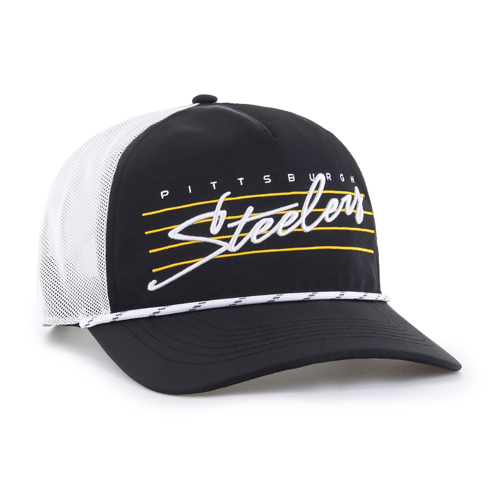 NFL Pittsburgh Steelers '47 Downburst Mesh Hitch Adjustable Hat - Black