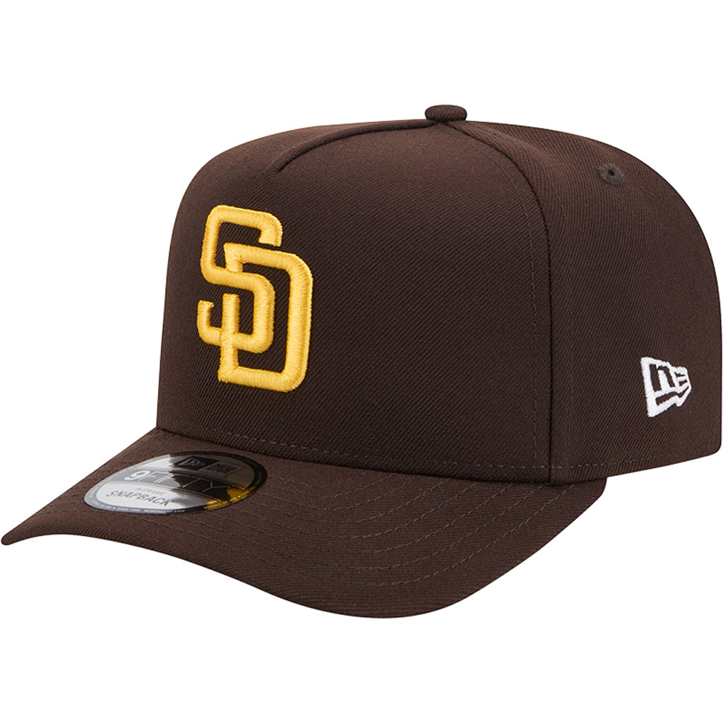 MLB San Diego Padres New Era OTC 9FIFTY A-Frame Hat - Brown