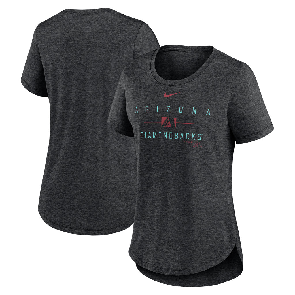 MLB Arizona Diamondbacks Women's Nike Knockout Tri-Blend T-Shirt - Black