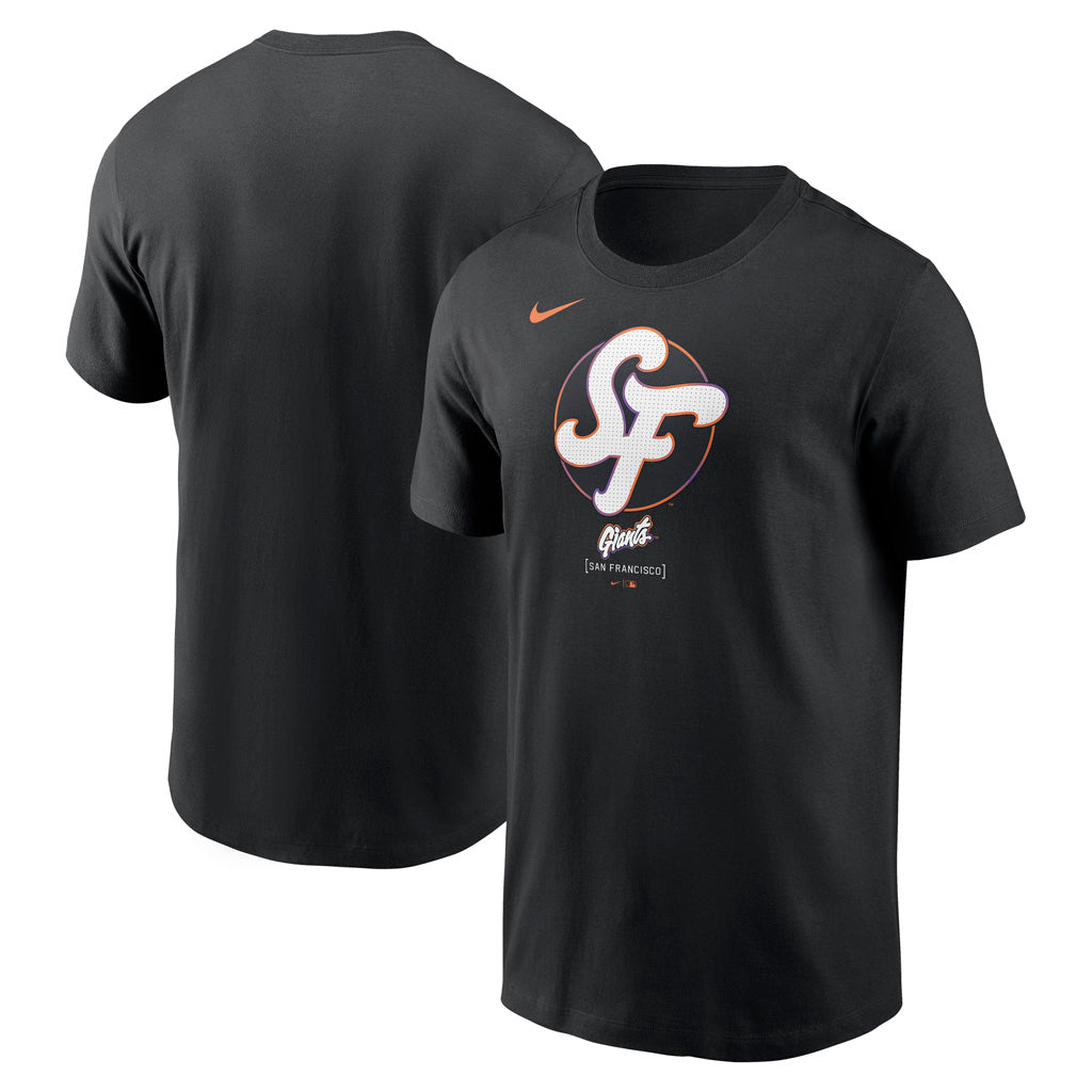 MLB San Francisco Giants Nike 2025 City Connect Logo Cotton T-Shirt - Black