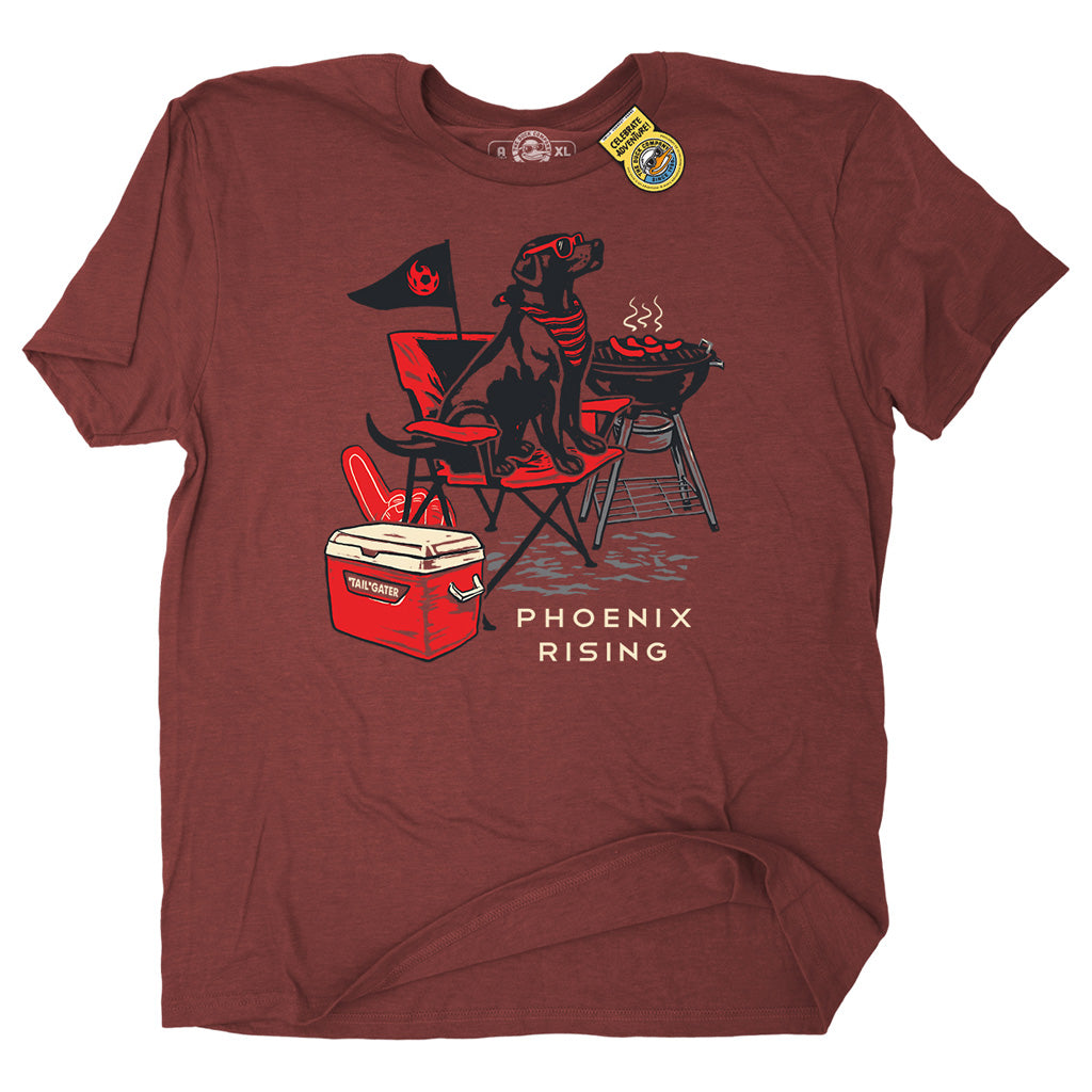 Phoenix Rising The Duck Company Tailgate Hound T-Shirt - Red
