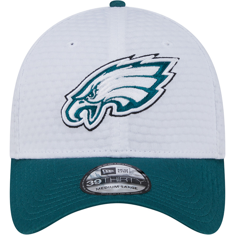 NFL Philadelphia Eagles New Era 2024 Training 39THIRTY Flex Fit Hat - White