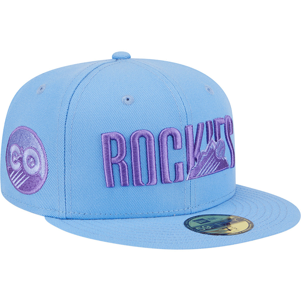 MLB Colorado Rockies New Era 2025 City Connect Fan Pack 59FIFTY Fitted Hat - Light Blue