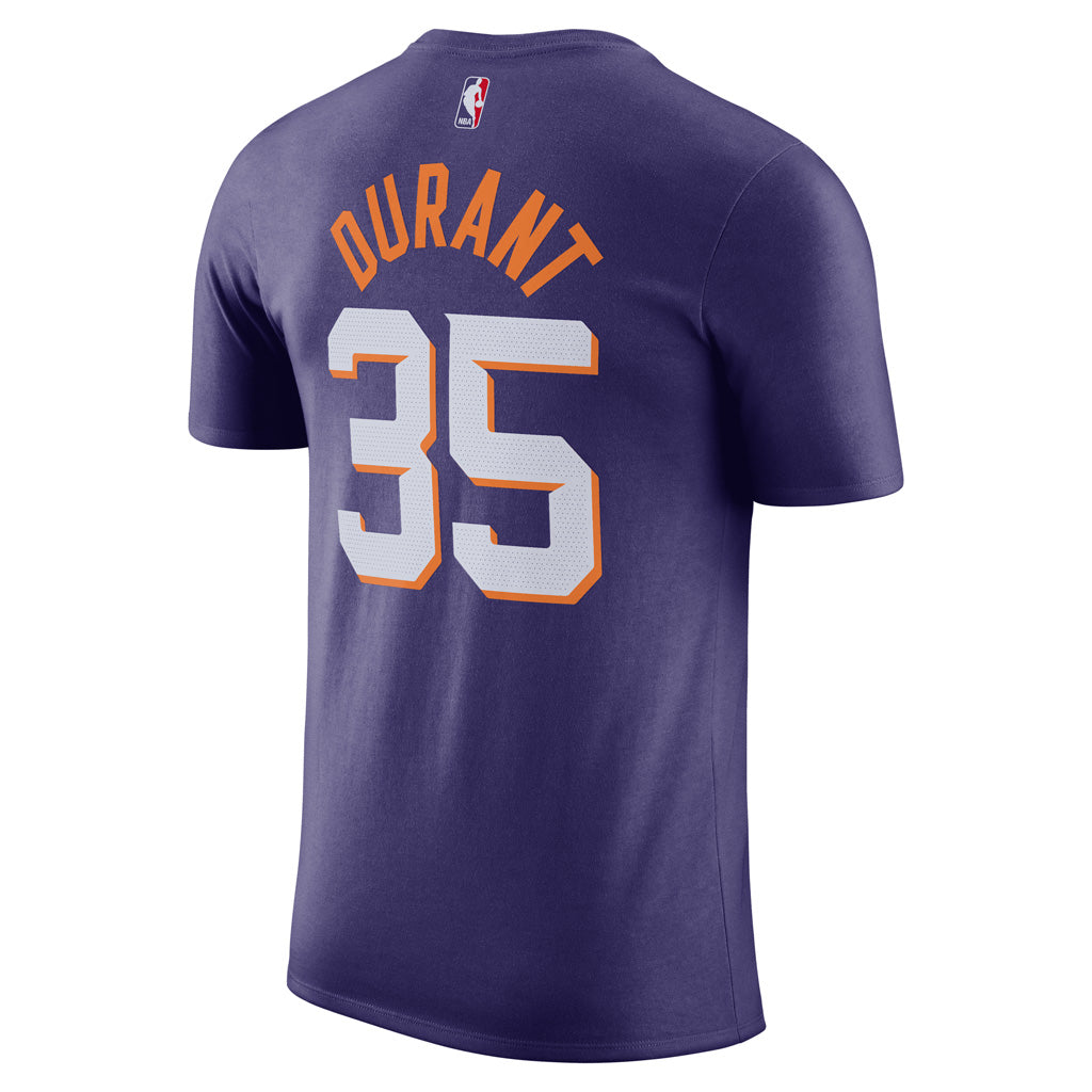 NBA Phoenix Suns Kevin Durant Nike Icon Name &amp; Number T-Shirt - Purple