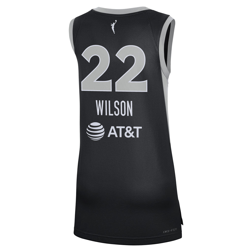WNBA Las Vegas Aces A'ja Wilson Nike Explorer Victory Jersey - Black