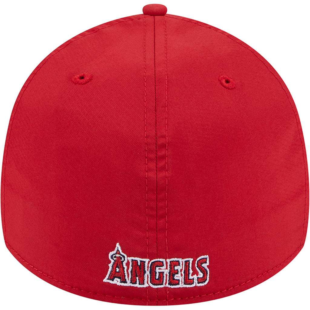 MLB Los Angeles Angels New Era Mid Perf 39THIRTY Flex Fit Hat - Red