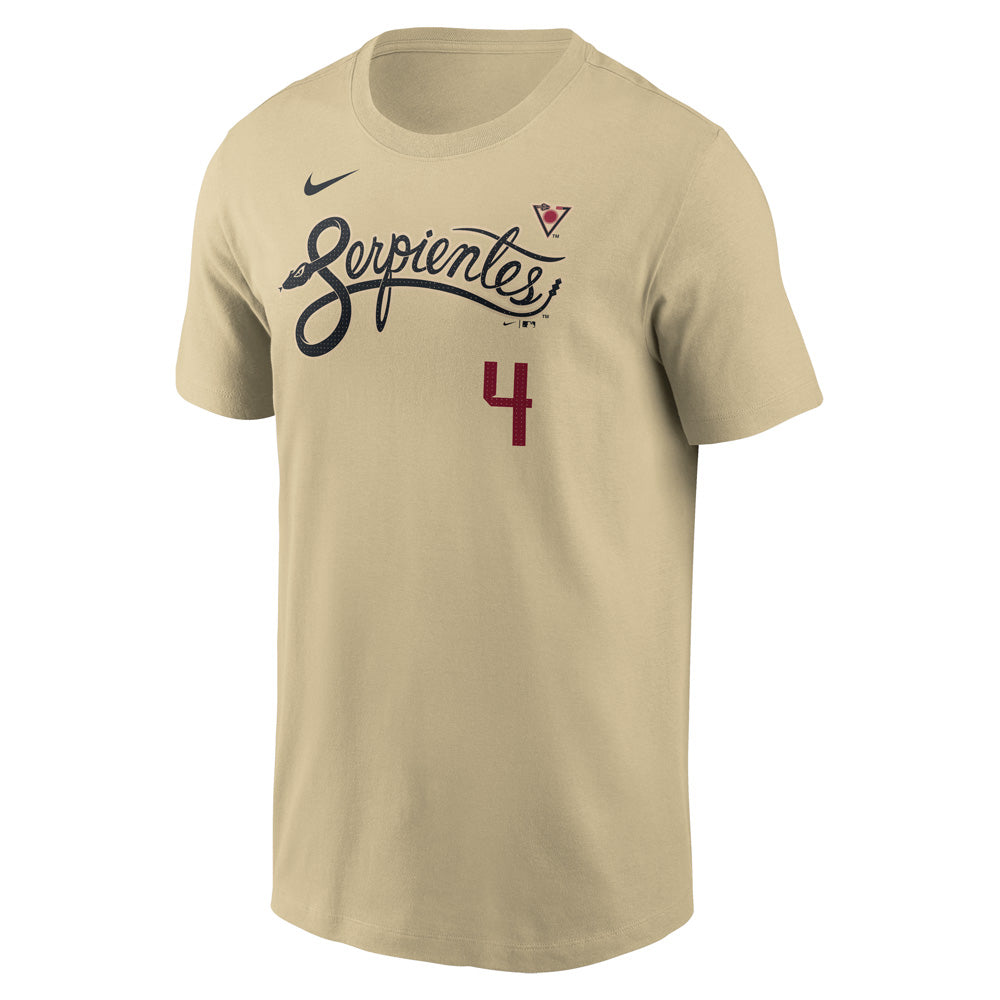 MLB Arizona Diamondbacks Ketel Marte Nike City Connect Name &amp; Number T-Shirt - Tan
