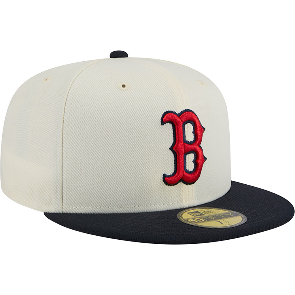 MLB Boston Red Sox New Era Two-Tone Chrome OTC 59FIFTY Fitted Hat - Chrome