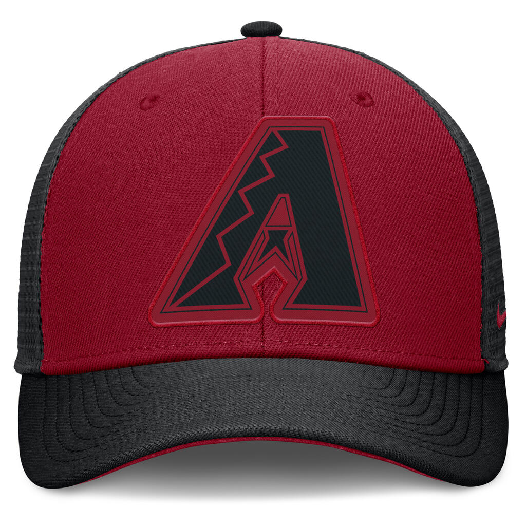 MLB Arizona Diamondbacks Nike Two-Tone Tonal Logo Trucker Snapback Hat - Red