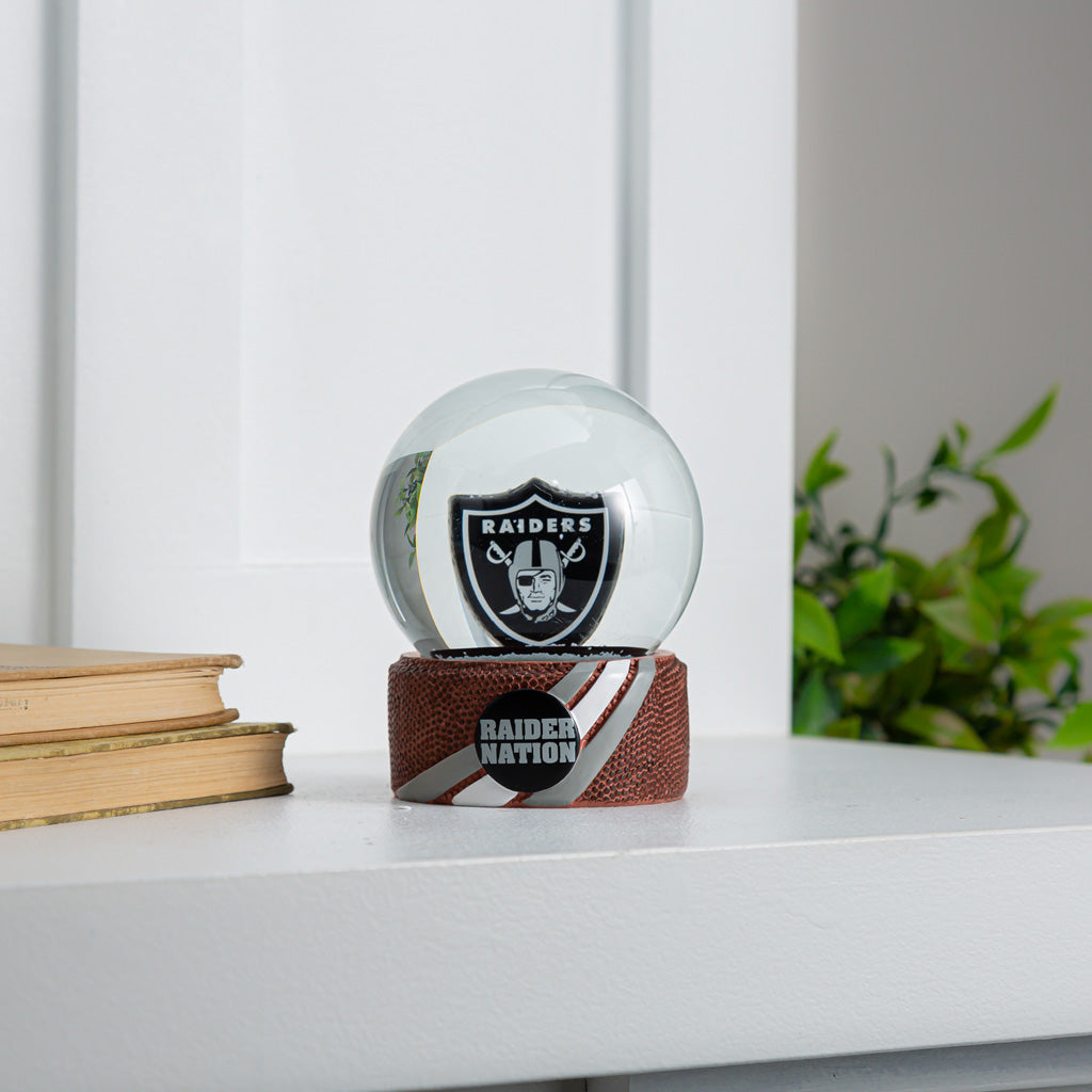 NFL Las Vegas Raiders Evergreen Glass Water Globe