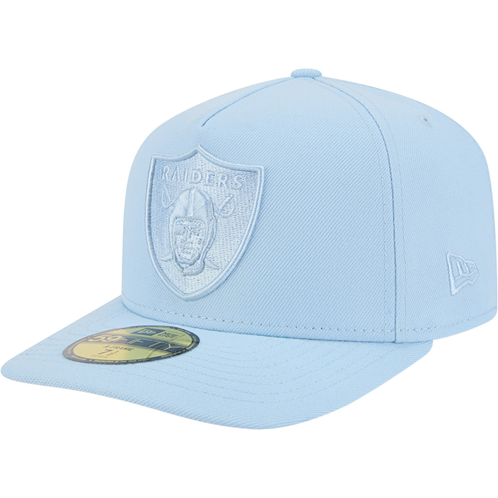 NFL Las Vegas Raiders New Era Tonal Blue 59FIFTY A-Frame Fitted Hat - Blue