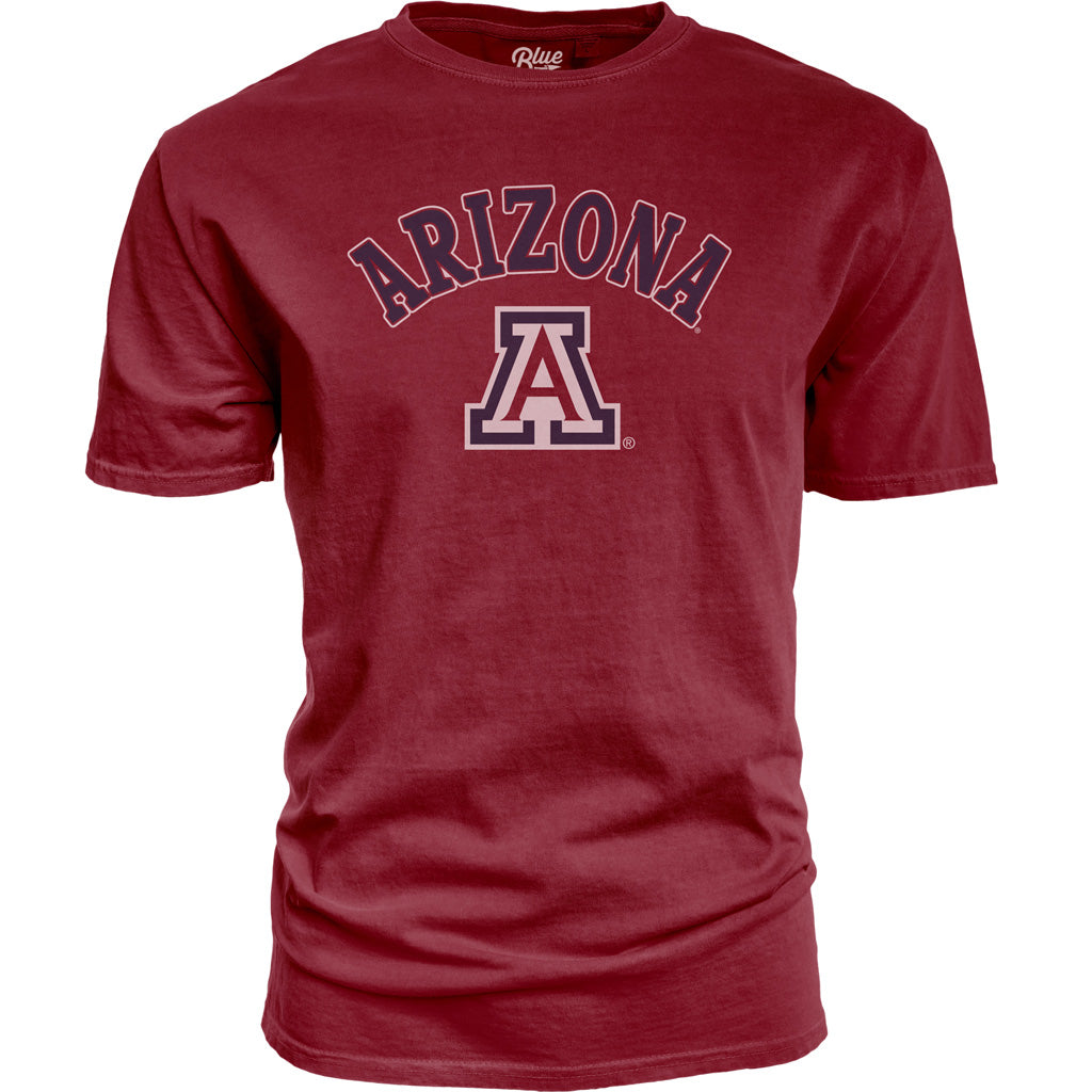 NCAA Arizona Wildcats Blue 84 Dekka Soft T-Shirt- Red