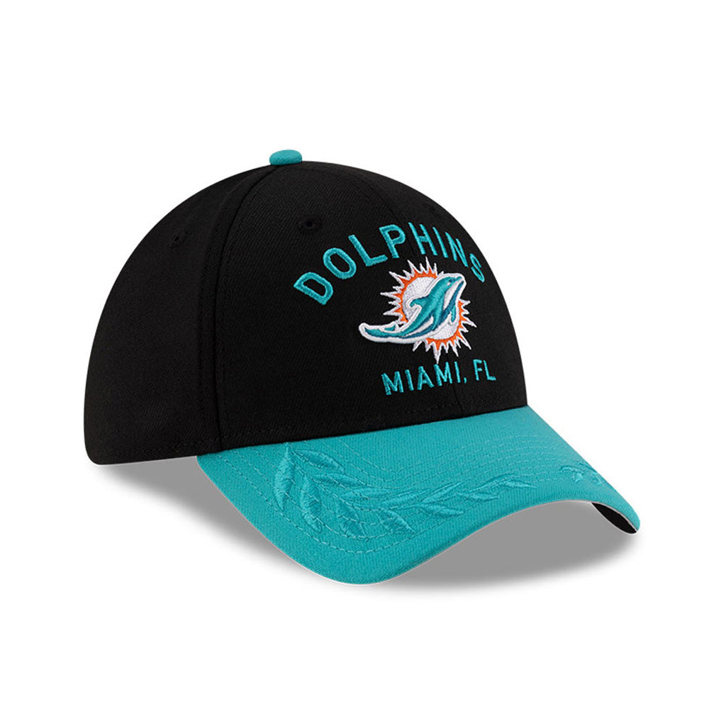 NFL Miami Dolphins New Era 2025 Draft 39THIRTY Flex Fit Hat - Black