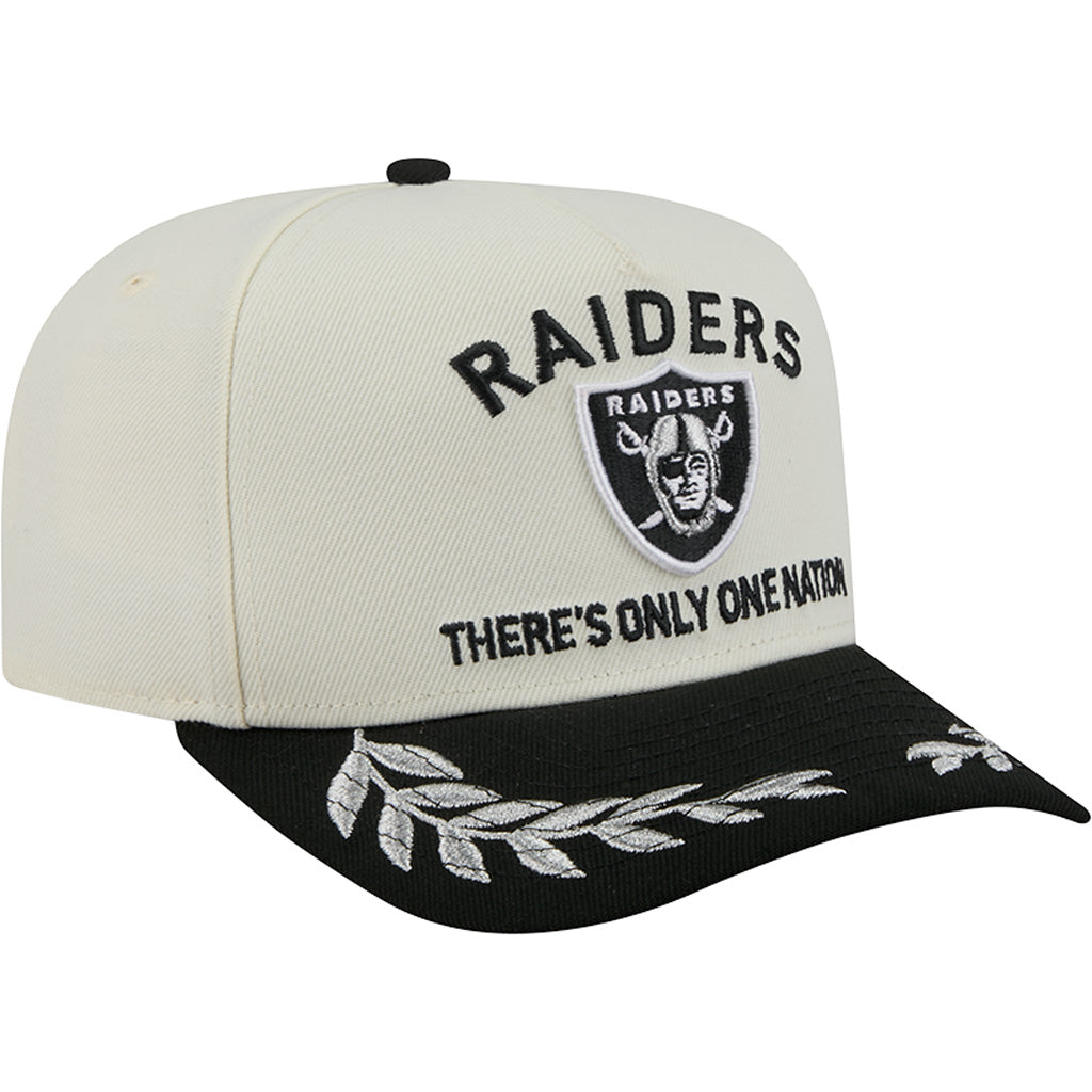 NFL Las Vegas Raiders New Era 2025 Draft 9FIFTY A-Frame Hat  - Chrome