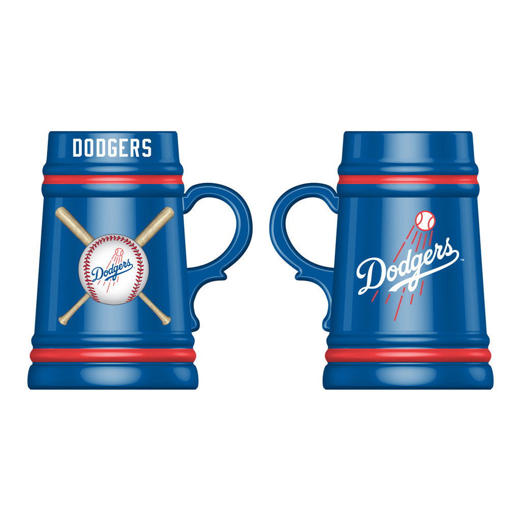 MLB Los Angeles Dodgers Evergreen 24oz Ceramic Stein Cup - Blue