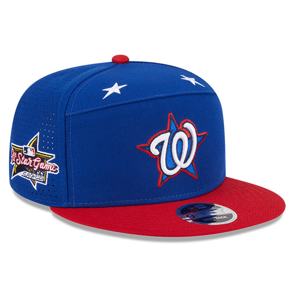 MLB Washington Nationals New Era 2025 All Star Game Workout 9FIFTY Split Panel Snapback Hat - Blue