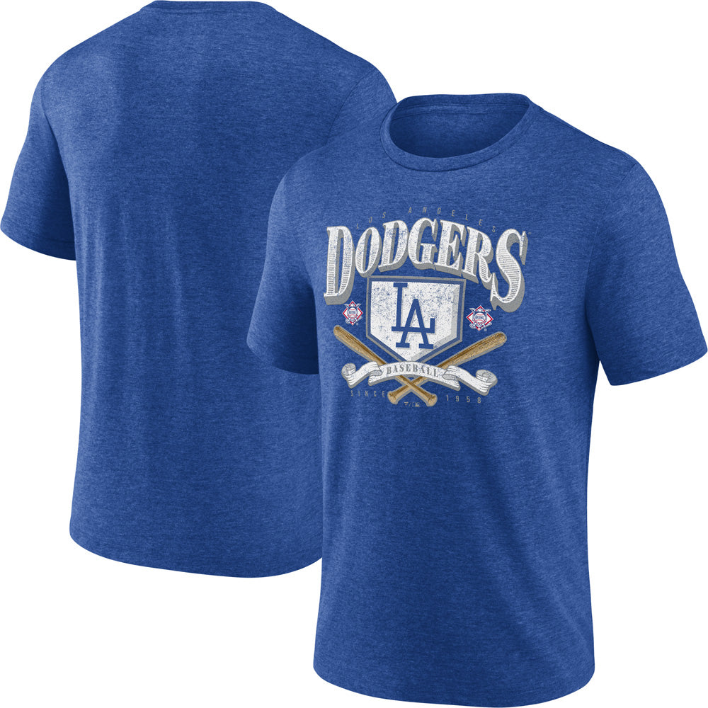 MLB Los Angeles Dodgers Fanatics Home Team Tri-Blend T-Shirt - Blue