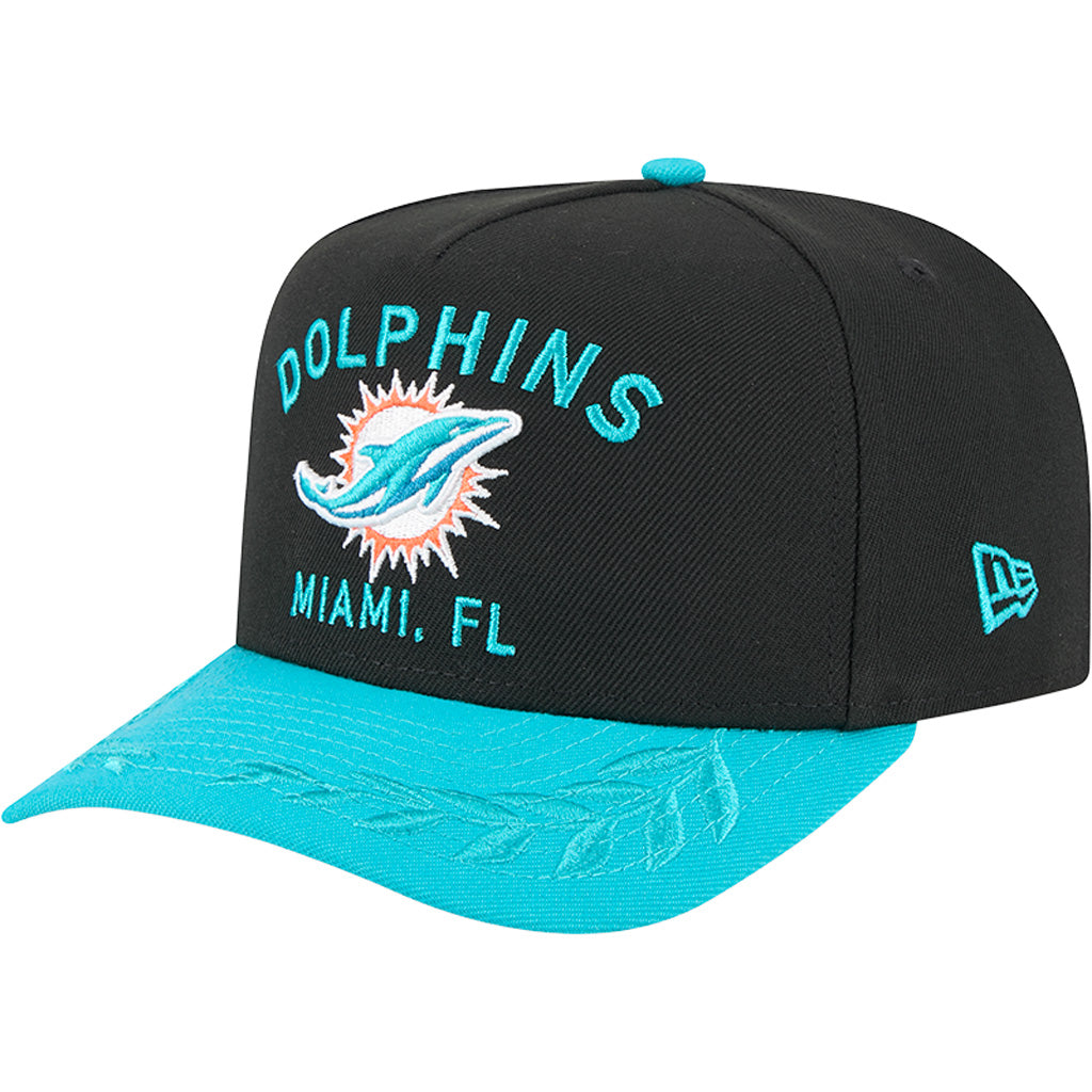 NFL Miami Dolphins New Era 2025 Draft 9FIFTY A-Frame Hat - Black