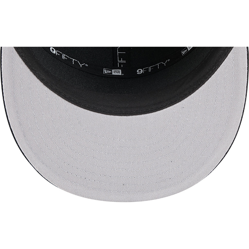 MLB Chicago White Sox Cotton Canvas 9FIFTY Split Panel Snapback Hat - Black