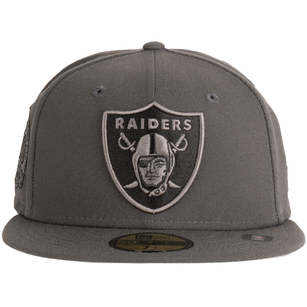 NFL Las Vegas Raiders New Era Tonal Graphite 59FIFTY Fitted Hat - Graphite