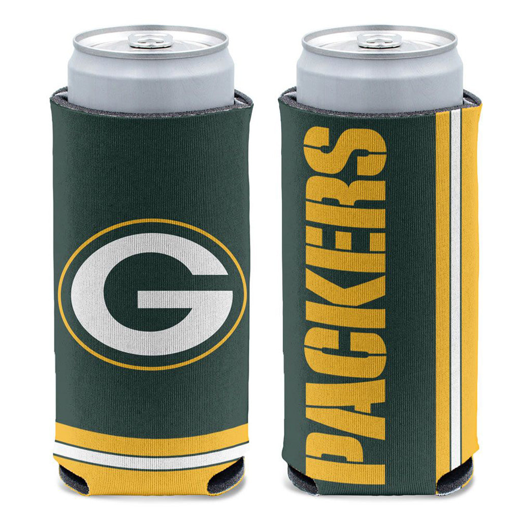 NFL Green Bay Packers WinCraft 12oz Slim Logo Can Cooler - Green