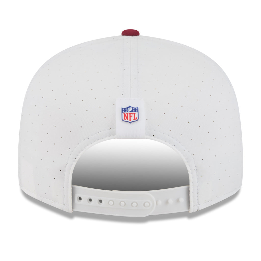 NFL Washington Commanders New Era 2025 Training 9FIFTY Split Panel Snapback Hat - White