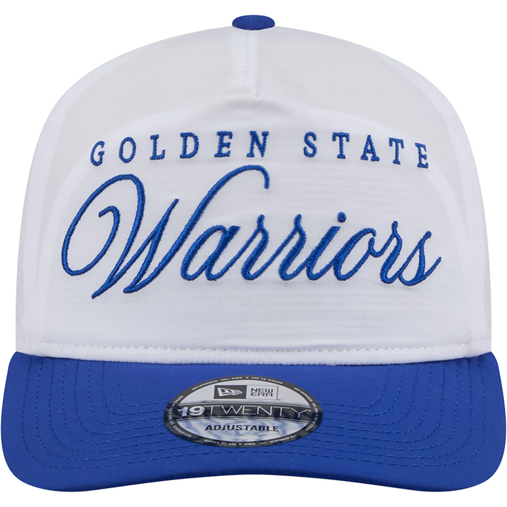 NBA Golden State Warriors New Era 2025 NBA Draft 9FIFTY Golfer Adjustable Hat - White