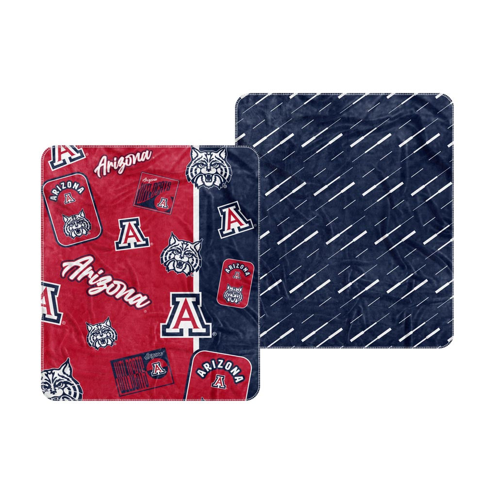 NCAA Arizona Wildcats Logo Brands Dream Weave Blanket - Red