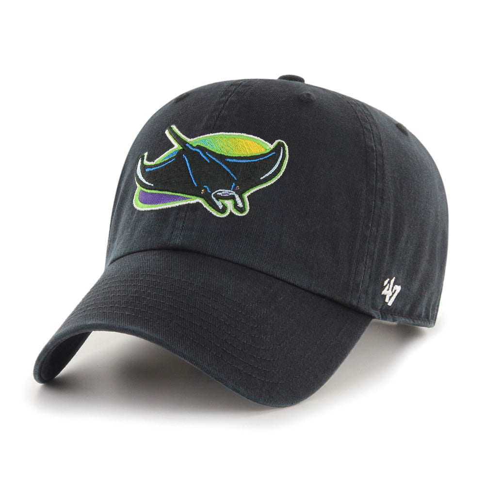 MLB Tampa Bay Rays '47 Cooperstown Adjustable Clean Up Hat - Black