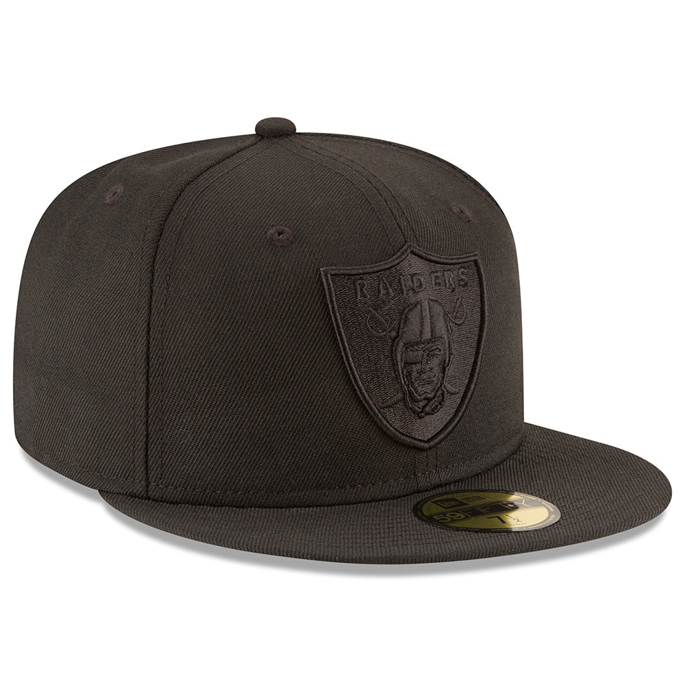 NFL Las Vegas Raiders New Era Black on Black 59FIFTY Fitted