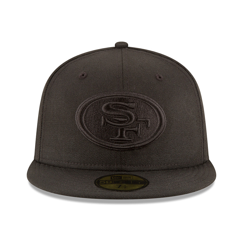 NFL San Francisco 49ers New Era Black on Black 59FIFTY Fitted