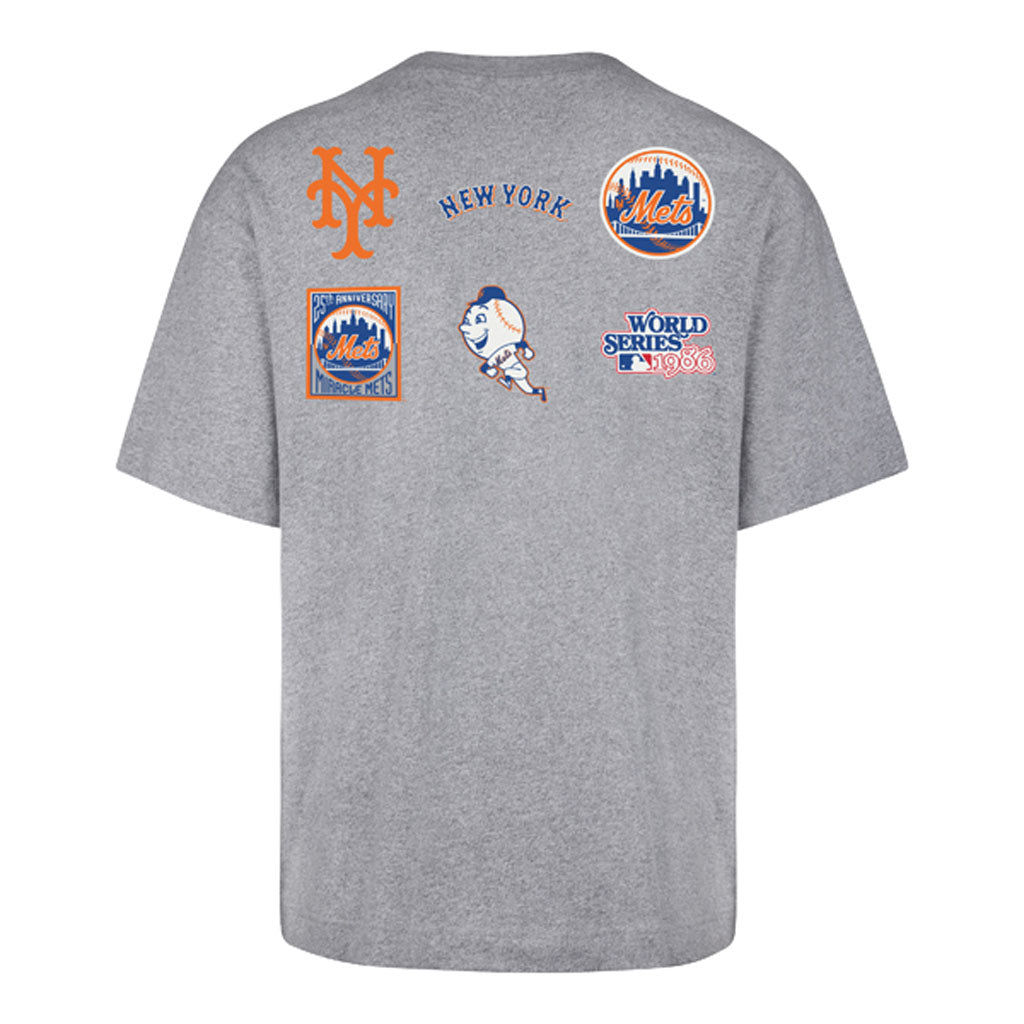 MLB New York Mets '47 History Lock Foundation T-Shirt - Gray